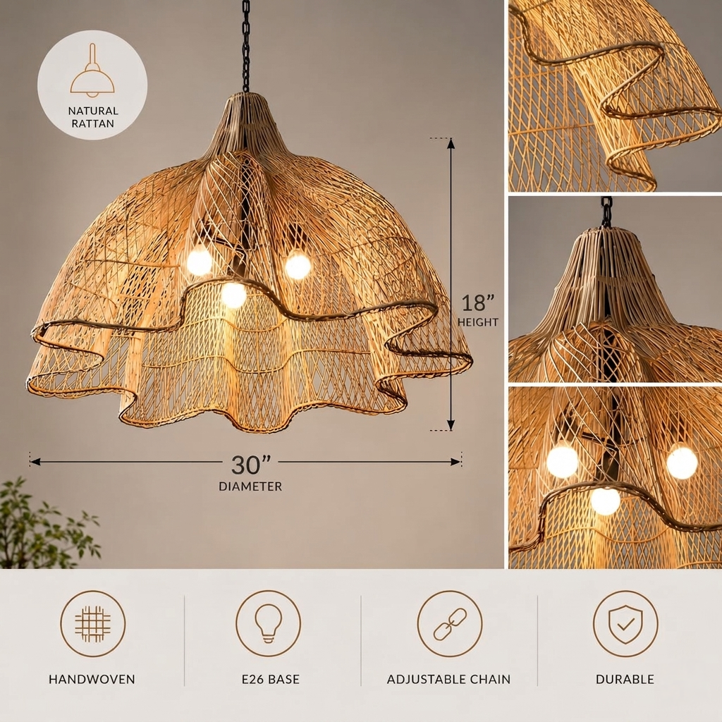Ceiling Flower Pendant Light