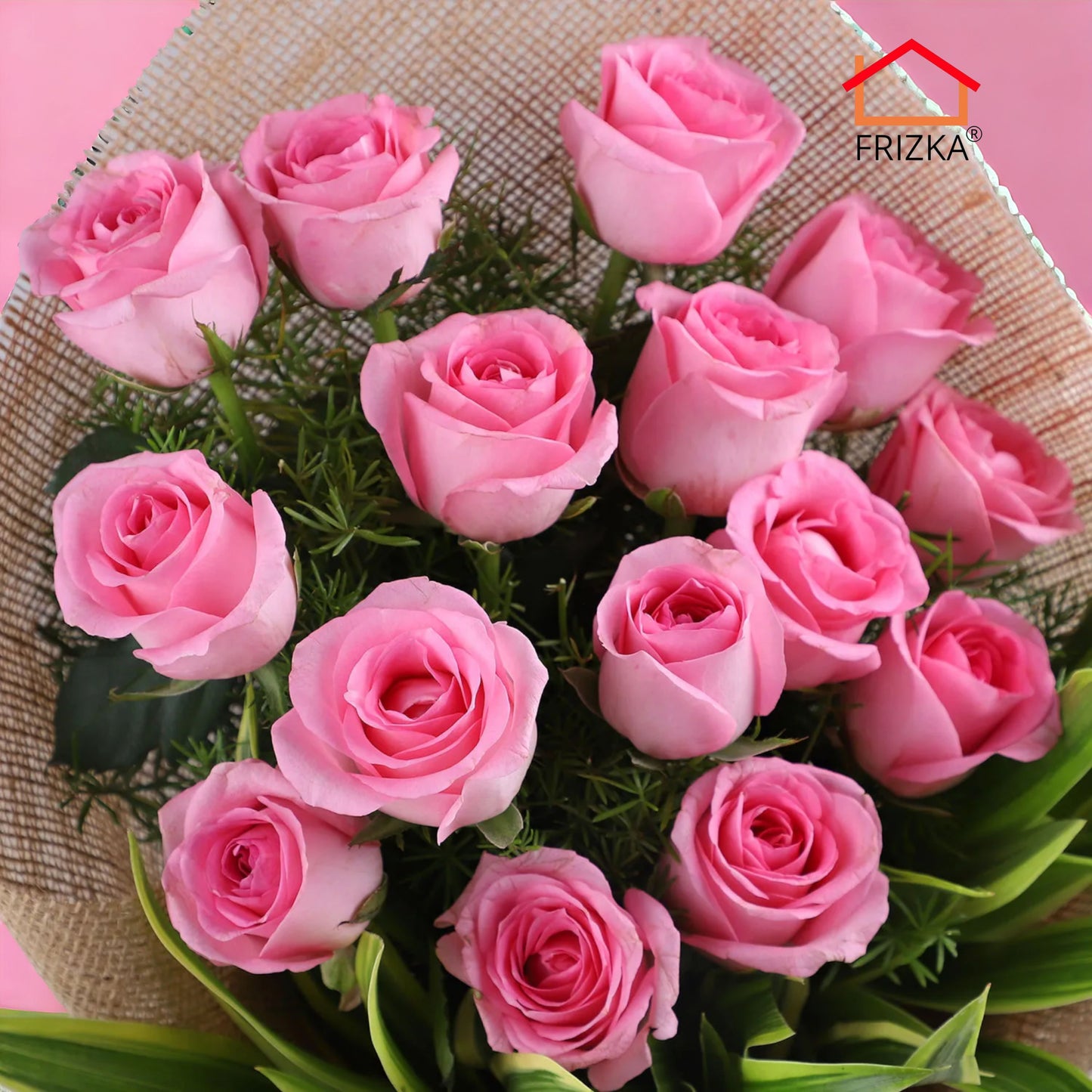 Frizka Pink Roses - 16 No's