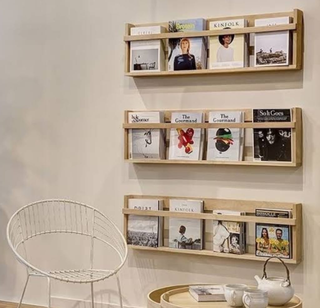 Wall Mounted Book Shelf