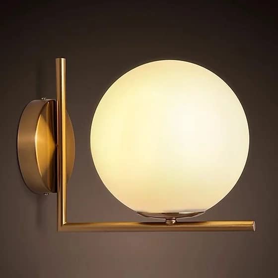 Brass Wall Light with Shade