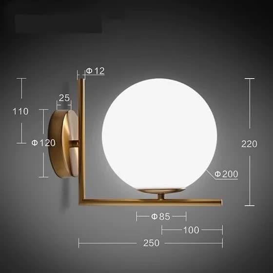 Brass Wall Light with Shade