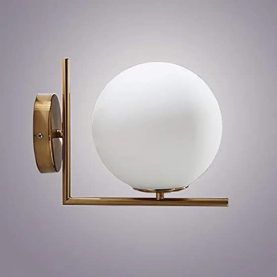 Brass Wall Light with Shade