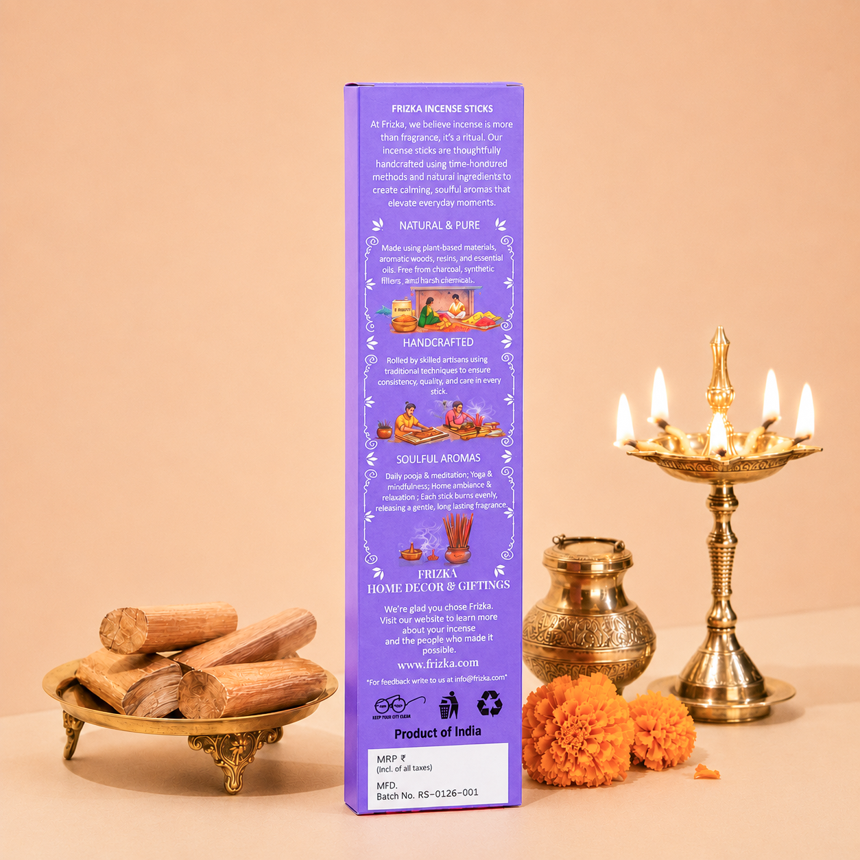 Lavender Incense Sticks | 80 Incense Sticks (Set of 2)
