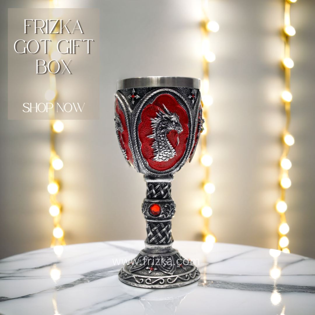 Frizka Game of Thrones 3 Wine Glass Perfect for Your Game of Thrones Fan Friends