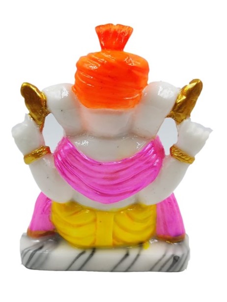 Chowki Lord Ganpati Idol in Pagdi