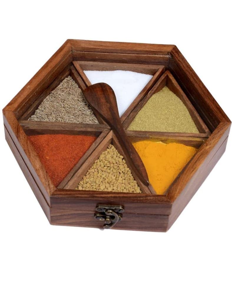 Spice box – Hexagon with a Spoon