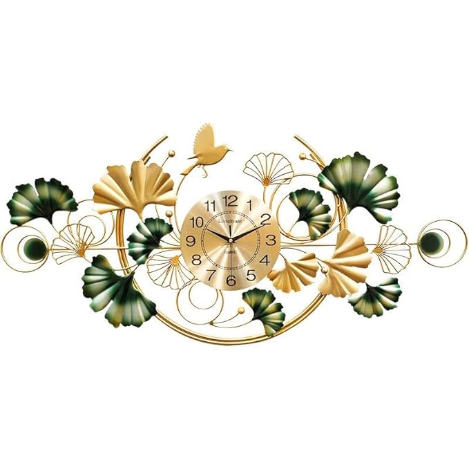 Ginkgo Leaf Design 3D Wall Clock
