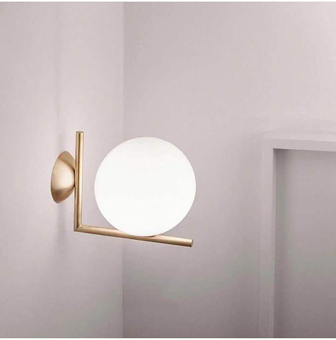 Brass Wall Light with Shade