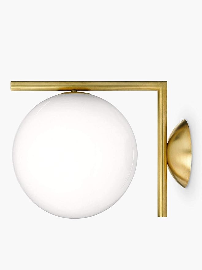 Brass Wall Light with Shade