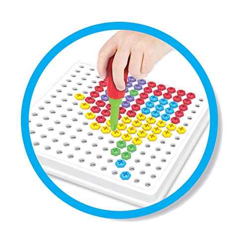 Imagi Builder-Mosaic Screw Designs Activity Toy- 152 Pieces