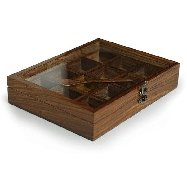 Spice Box – 12 Square Containers with a Spoon