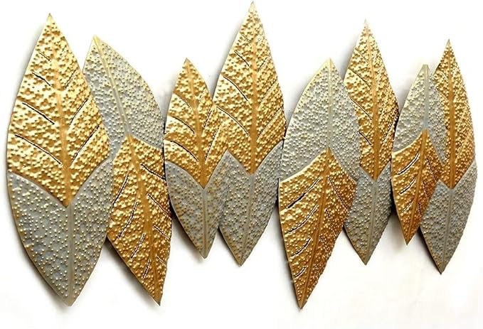 3D Leaf Metal Wall hanging Sculpture