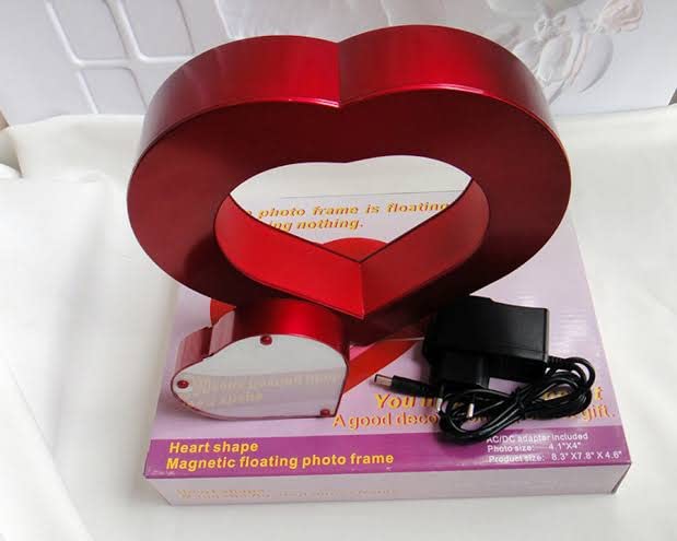 Personalized Rotating Heart Frame with Light