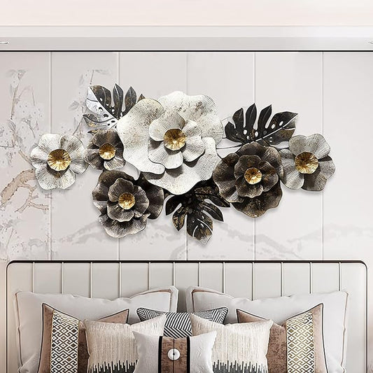 Black and White Floral Wall Art