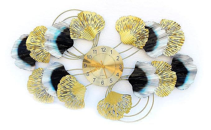 Decorative Ginko Leaf Wall Clock