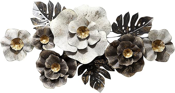 Black and White Floral Wall Art
