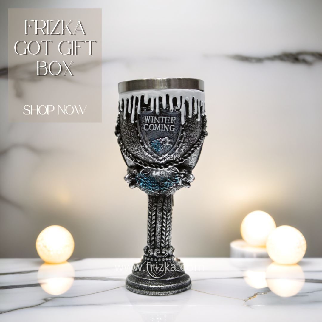 Frizka Game of Thrones 3 Wine Glass Perfect for Your Game of Thrones Fan Friends