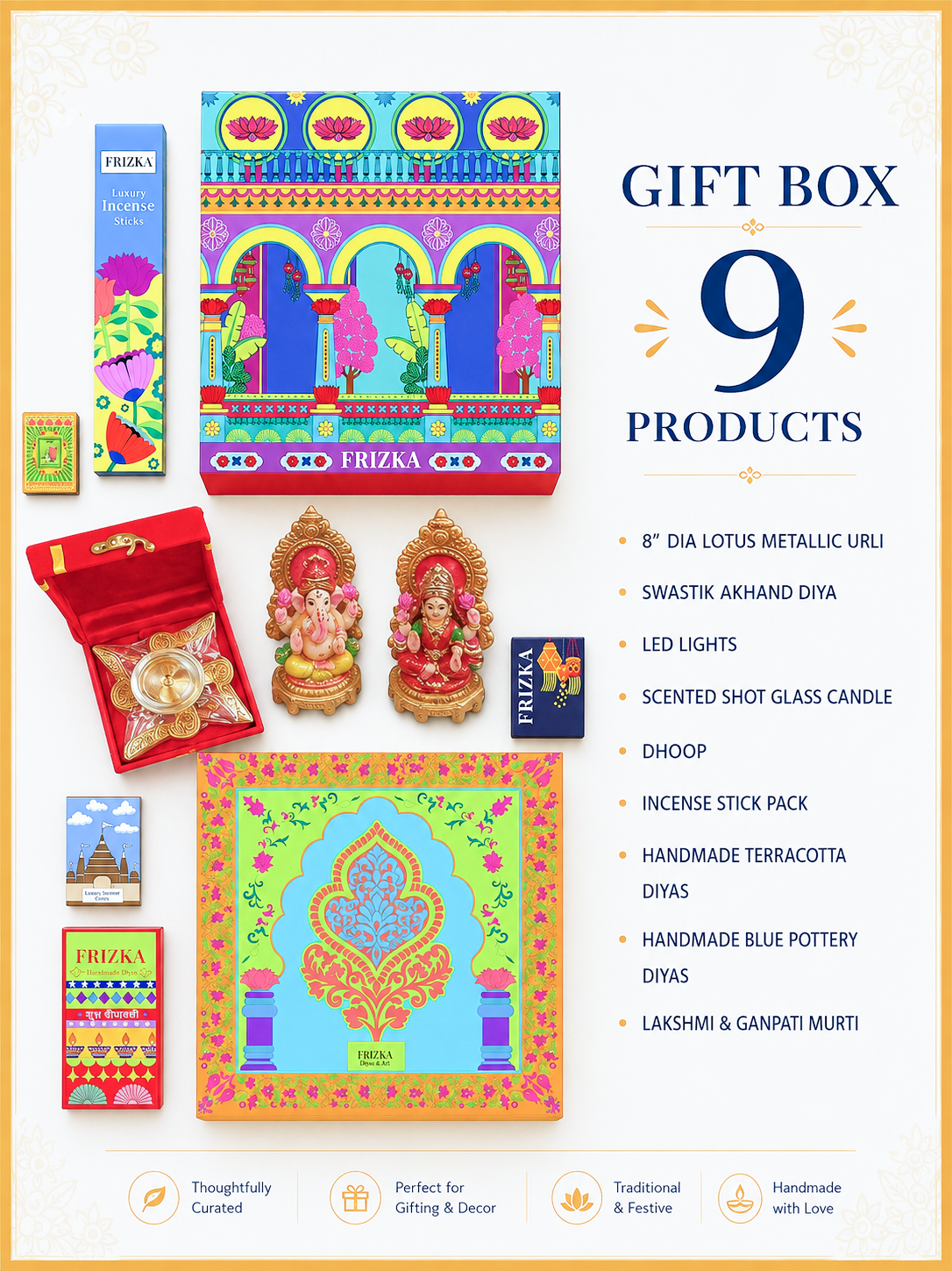 Frizka Diwali Nostalgia Gift Box | Set of 9