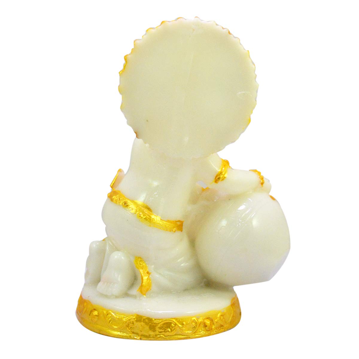 Bal Krishna Idol Handmade Lord Jai Shree Krishna Sitting Marble Polish Decorative Showpiece for Home Decor/Temple