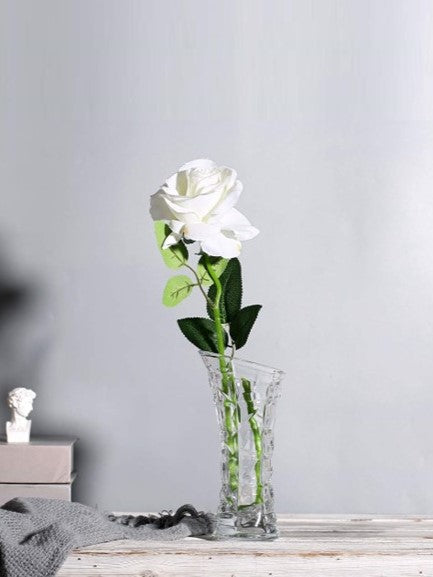 Transparent Glass Flower Vase