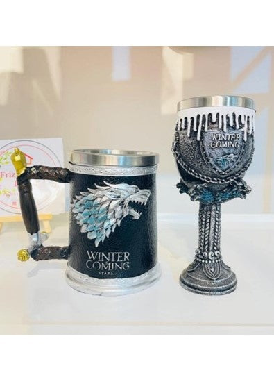 Game of Thrones 3D Beer Mug and Wine Glass