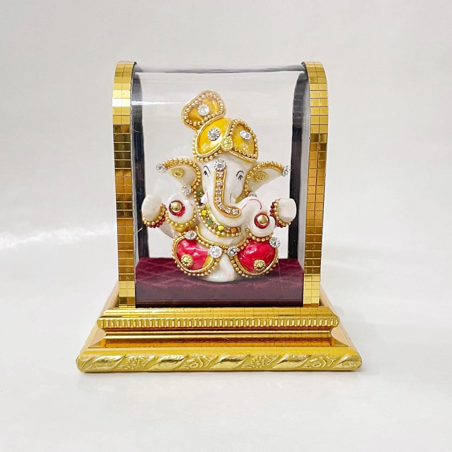 Ganesha Idol in Glass Box
