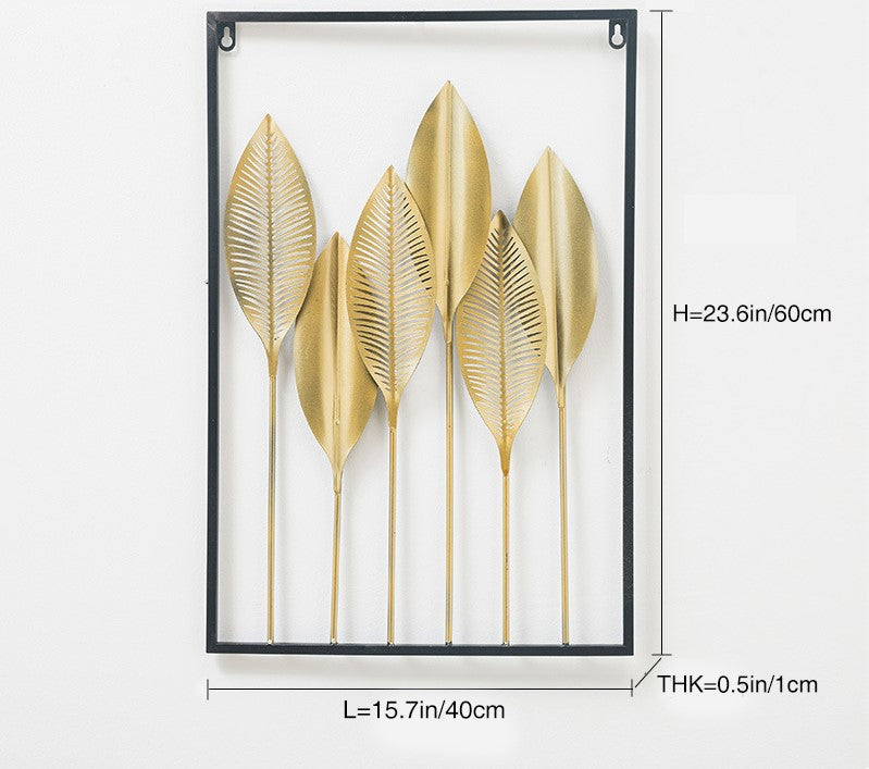 Leaf Metal Wall Art - Set of 2