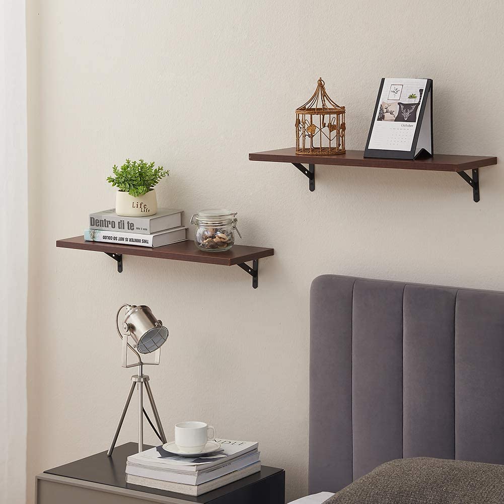 Wooden Floating Shelves- Set of 2