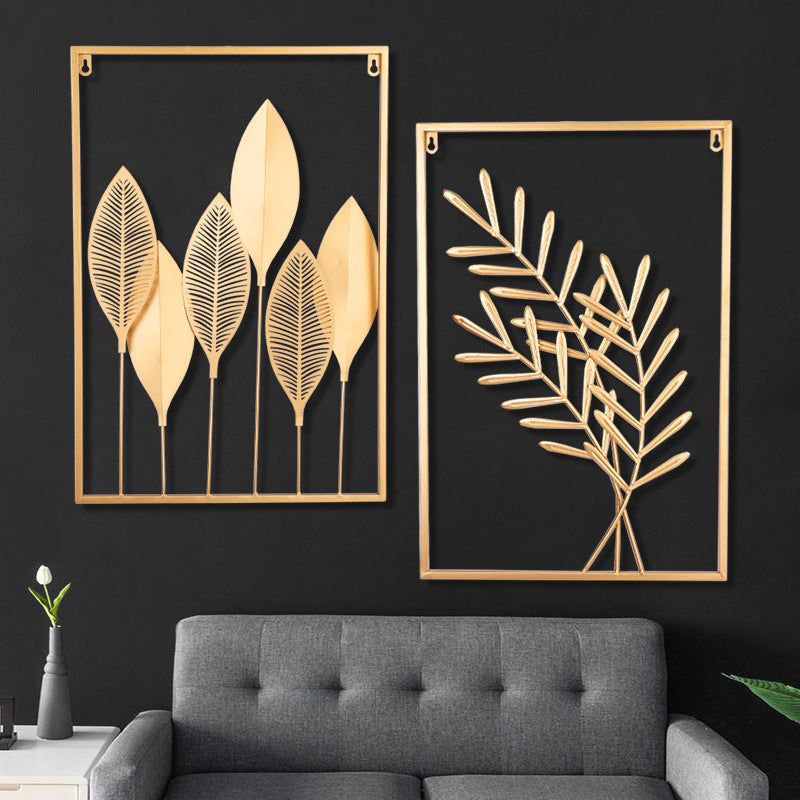 Leaf Metal Wall Art - Set of 2