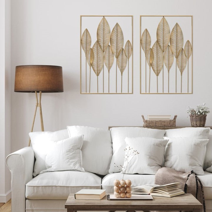 Metal Leaves Wall Decor (Set of 2)