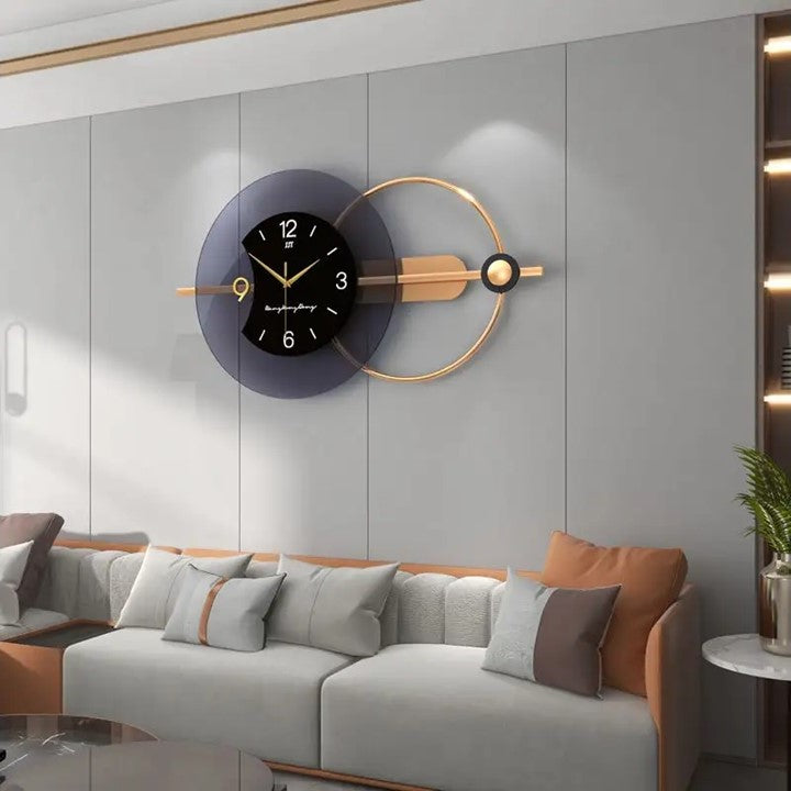 Metallic Large Wall Clock