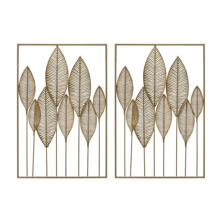 Metal Leaves Wall Decor (Set of 2)