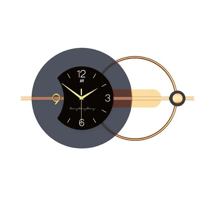 Metallic Large Wall Clock