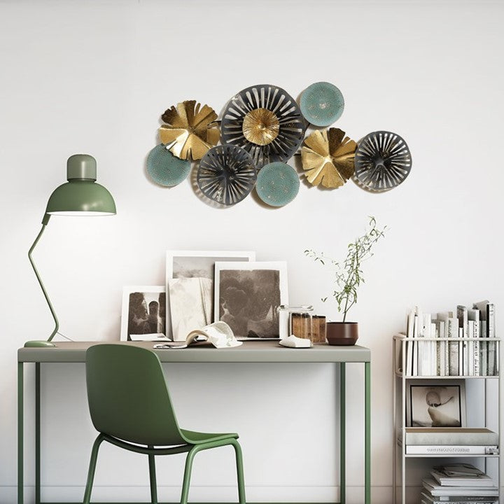 Metallic Floral Wall Art