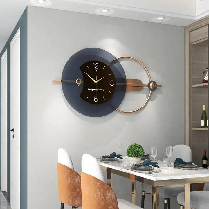 Metallic Large Wall Clock