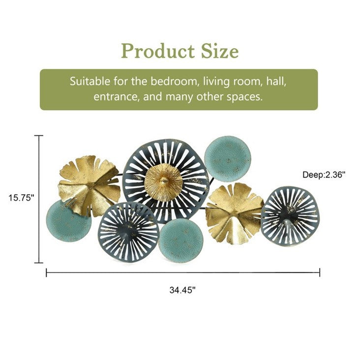 Metallic Floral Wall Art