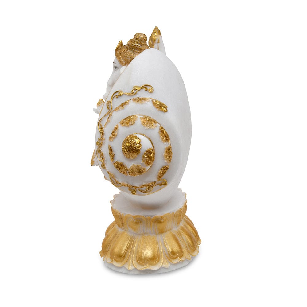 FRIZKA Leaf Ganesh for Home Decor Showpiece for Mandir Pooja 12 inches