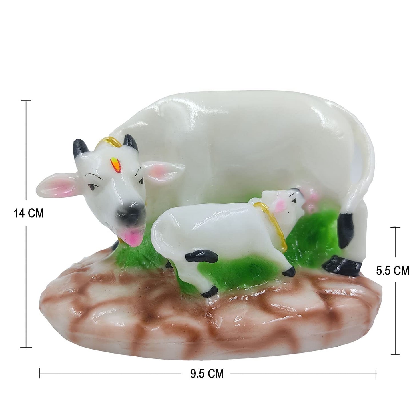 Kamadhenu cow and calf statue