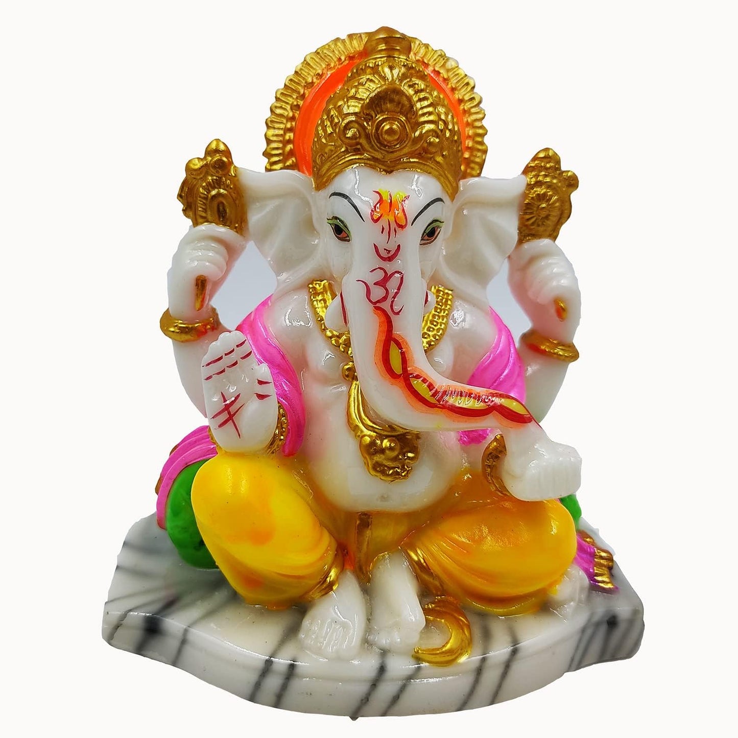 Frizka Ganesha Ganpati Vinayak Ganesha Ji Idol Statue Showpiece for Home Table Temple Decor and Gift Item