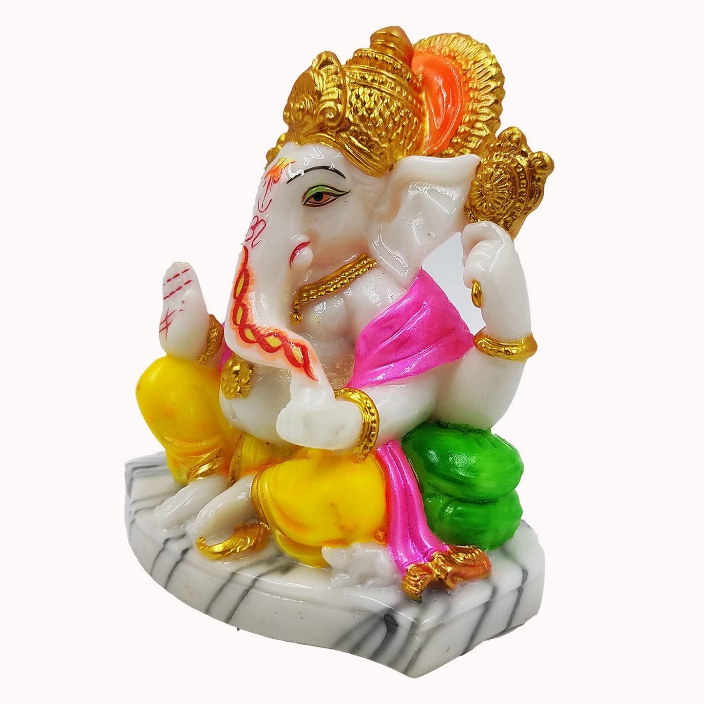 Frizka Ganesha Ganpati Vinayak Ganesha Ji Idol Statue Showpiece for Home Table Temple Decor and Gift Item