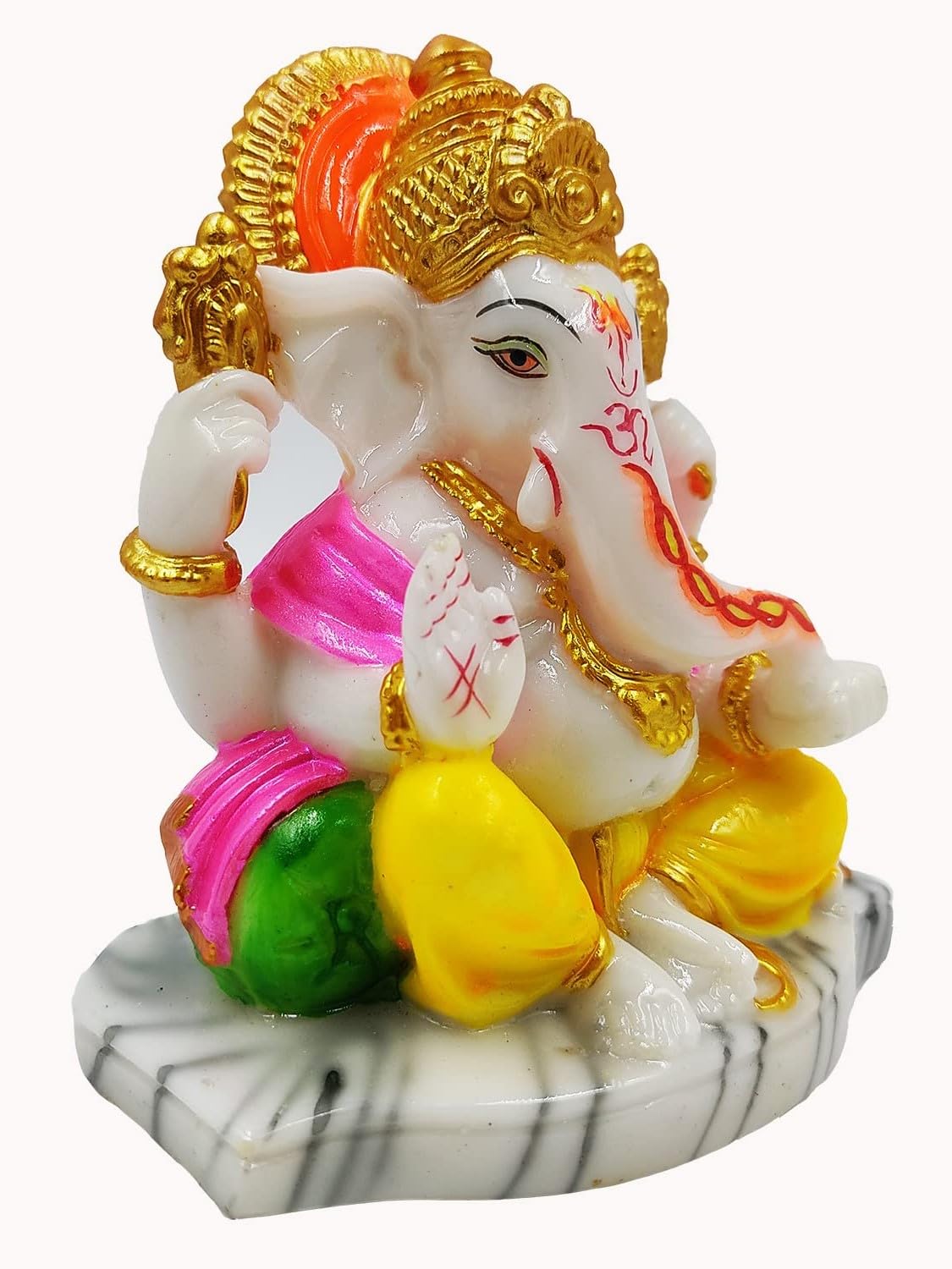 Frizka Ganesha Ganpati Vinayak Ganesha Ji Idol Statue Showpiece for Home Table Temple Decor and Gift Item