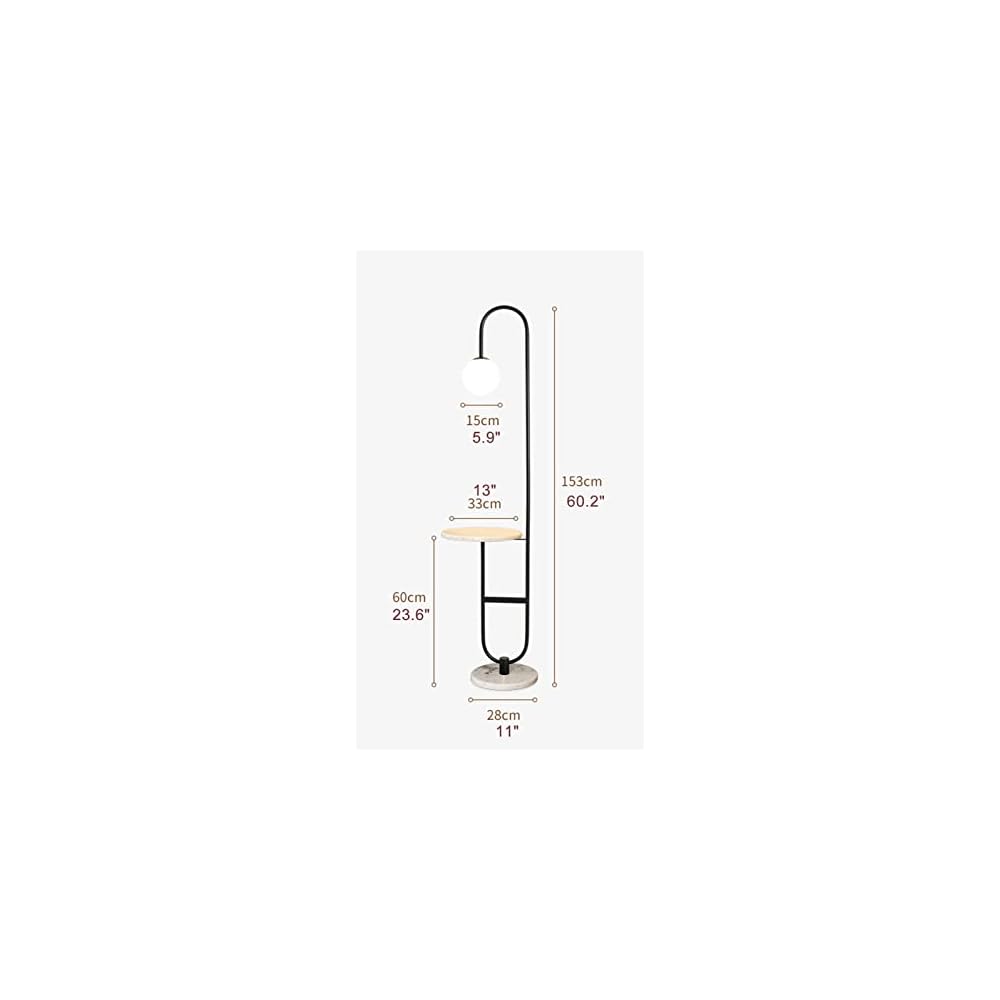 FRIZKA Floor Lamp with Brass Finish