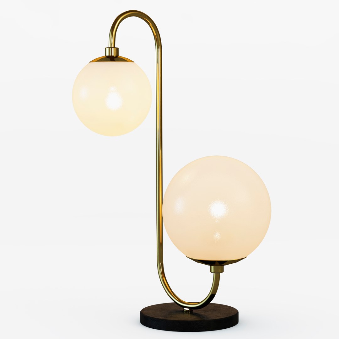 FRIZKA Desk Table Lamp with Brass Finish
