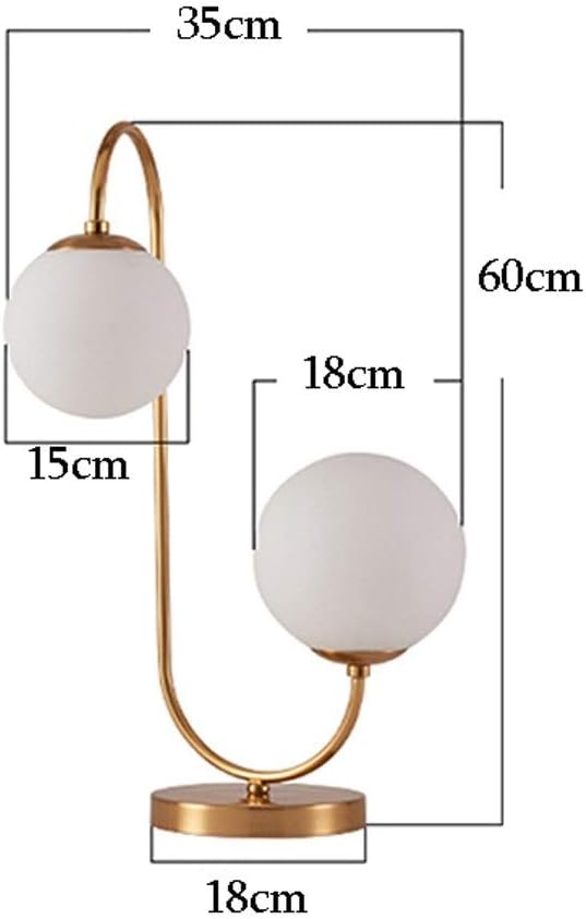 FRIZKA Desk Table Lamp with Brass Finish