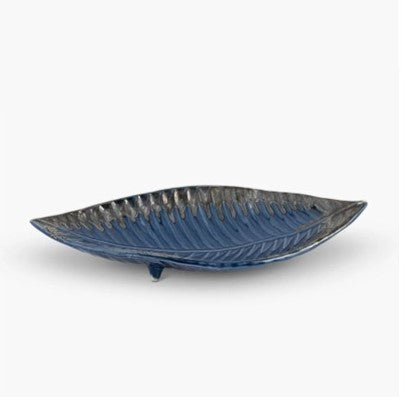 FRIZKA Leaf platter l Tray Leaf Platter l Large leaf platter Blue - 1 Piece
