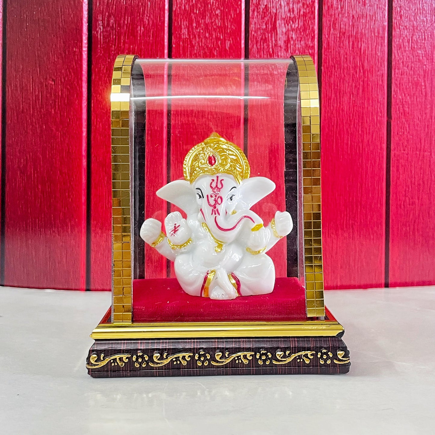 White Ganpati Idol