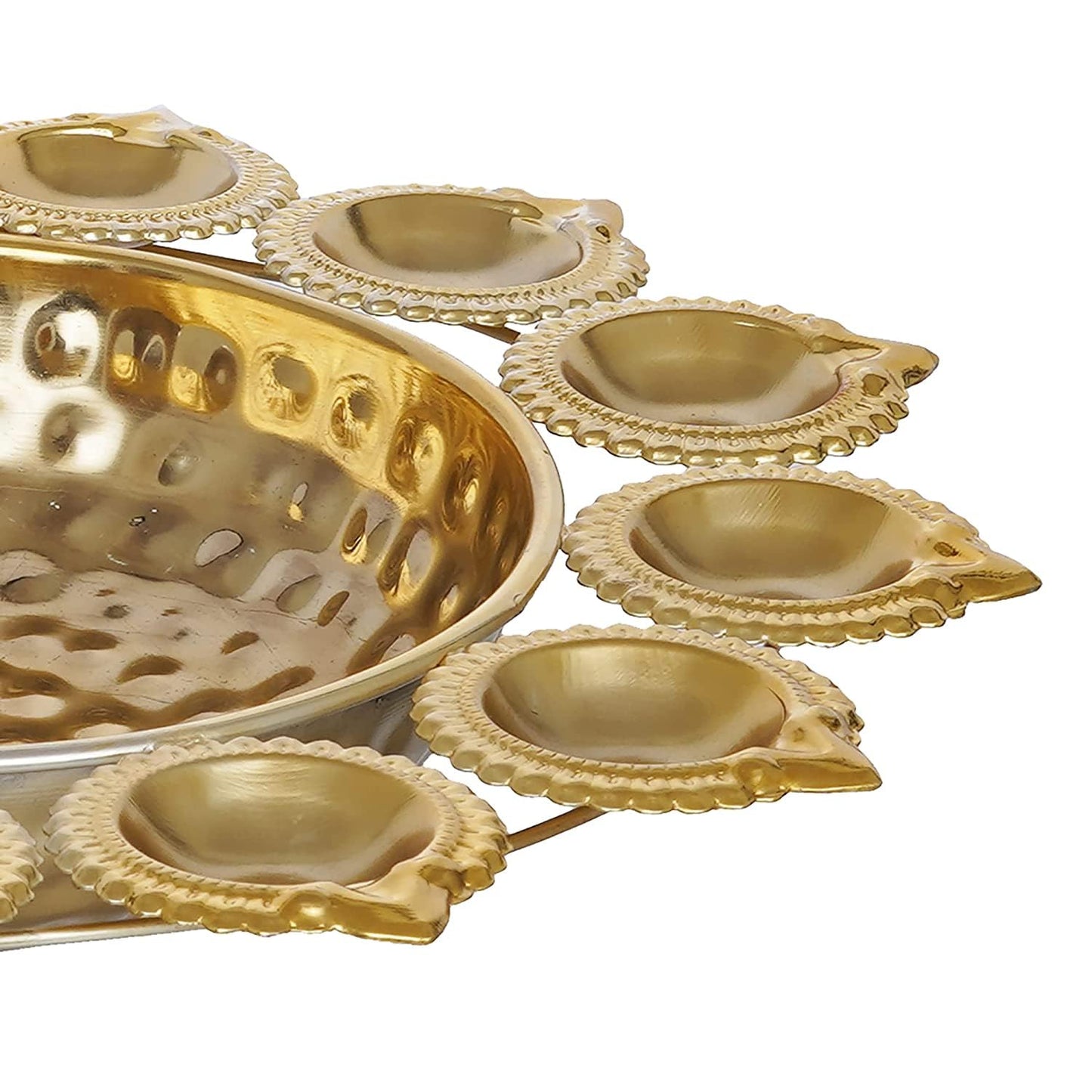 Frizka | Urli set for Floating Flowers and Tea Light Candles (Iron)- 3 pc (12,14 and 16 inch)