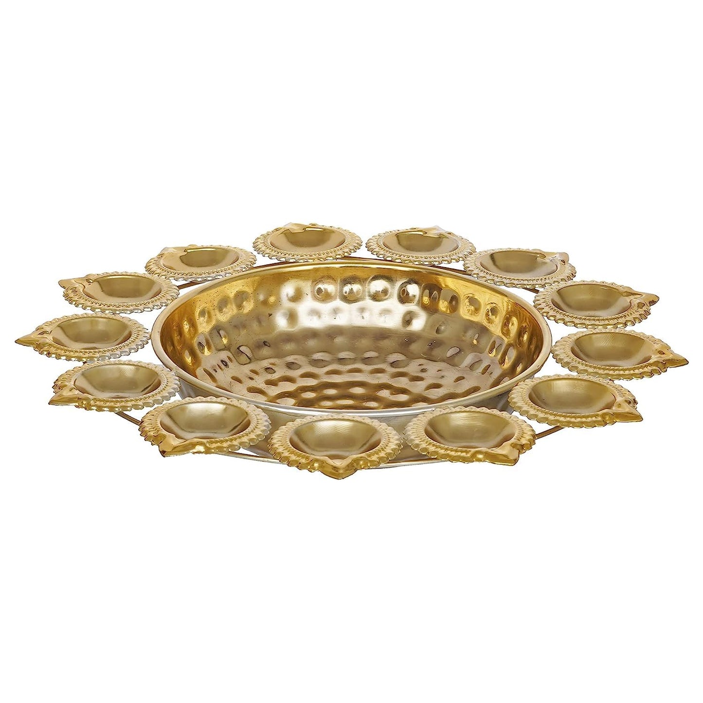 Frizka | Urli set for Floating Flowers and Tea Light Candles (Iron)- 3 pc (12,14 and 16 inch)