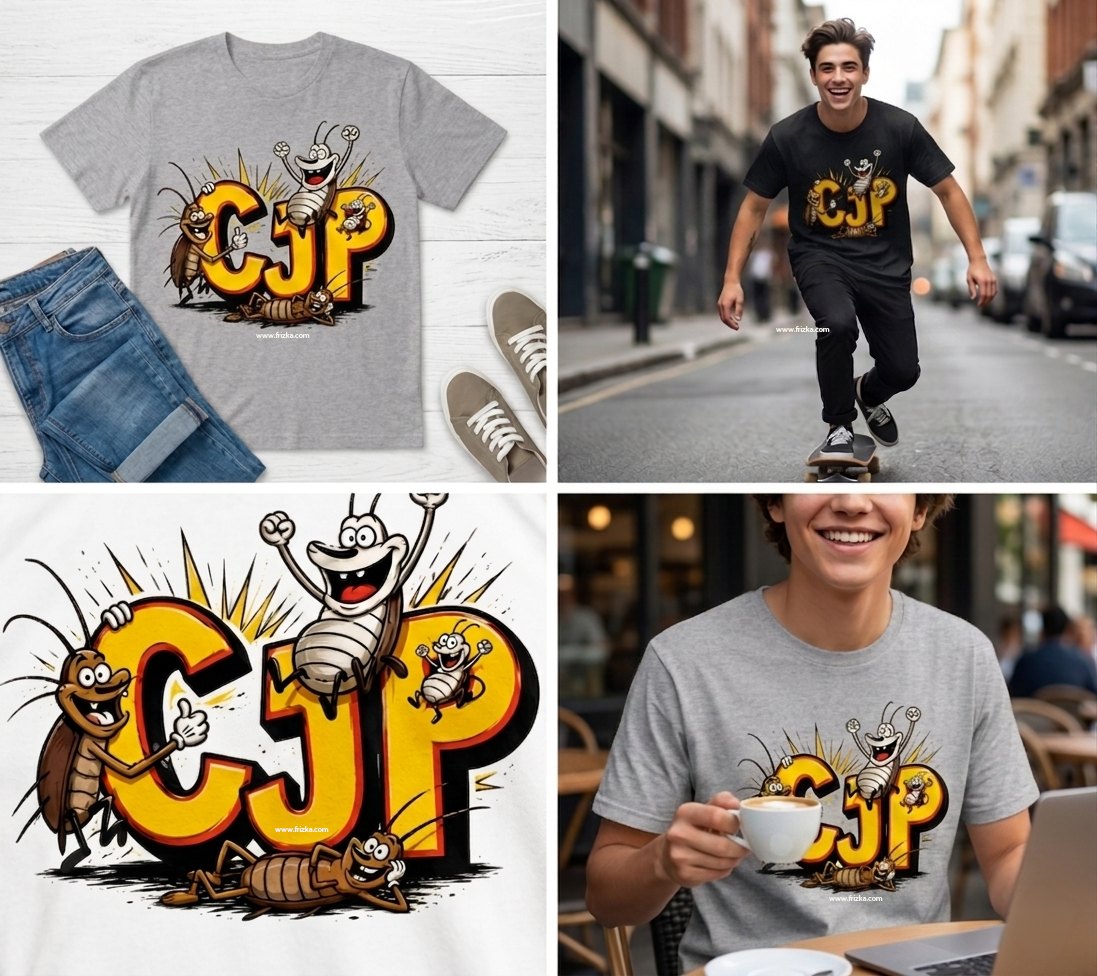 Cockroach Janta Party Graphic Tee – Quirky Desi T-Shirt by Frizka