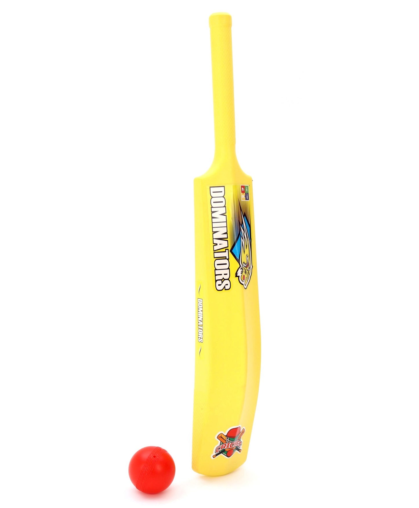 Cricket Bat & Ball -Yellow & Red